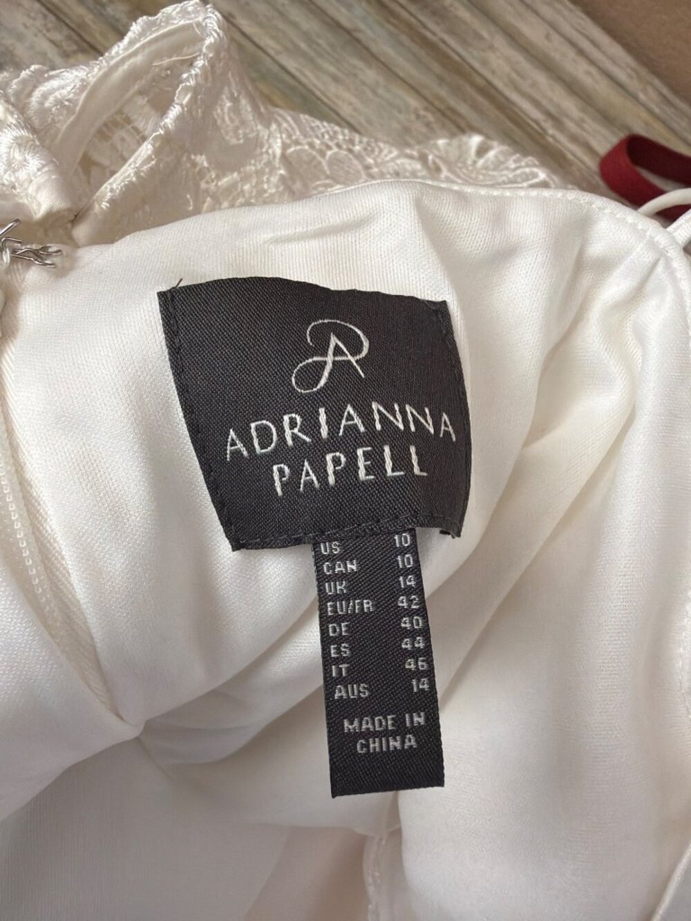 Adrianna Papell Ivory Lace Sleeveless Sheath Dress Illusion Neckline Size 10 NWT - Picture 10 of 16